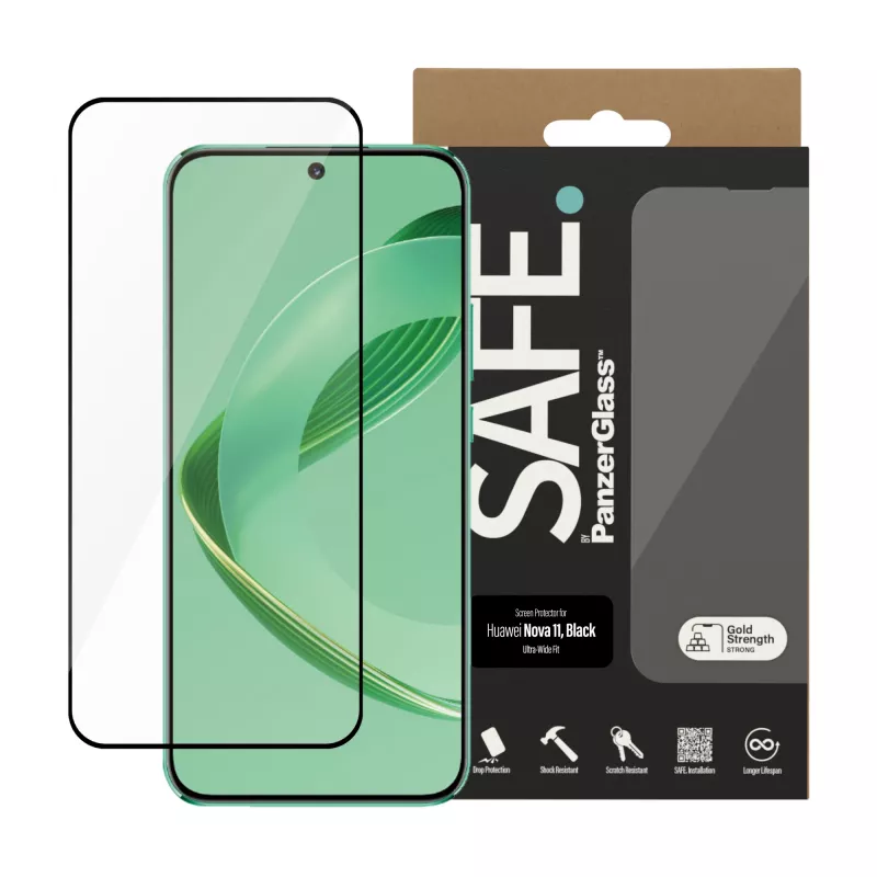 PanzerGlass SAFE. by ® Ekrāna aizsargstikls HUAWEI Nova 11 | Ultra-Wide Fit