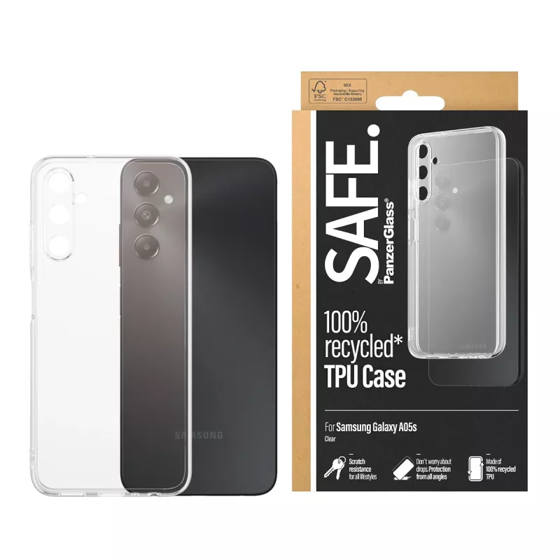 PanzerGlass SAFE. by ® TPU maciņš caurspīdīgs Samsung Galaxy A05s