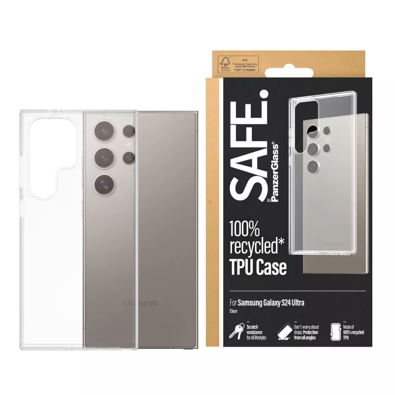 PanzerGlass SAFE. by ® TPU vāciņš Samsung Galaxy S24 Ultra | Caurspīdīgs