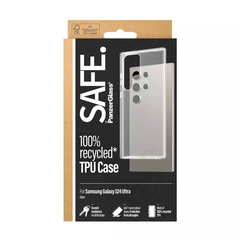 PanzerGlass SAFE. by ® TPU vāciņš Samsung Galaxy S24 Ultra | Caurspīdīgs