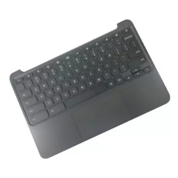 Portatīvā datora korpusa pamatne ar ziemeļvalstu tastatūru HP 917442-DH1 priekš HP Chromebook 11 G5, melna