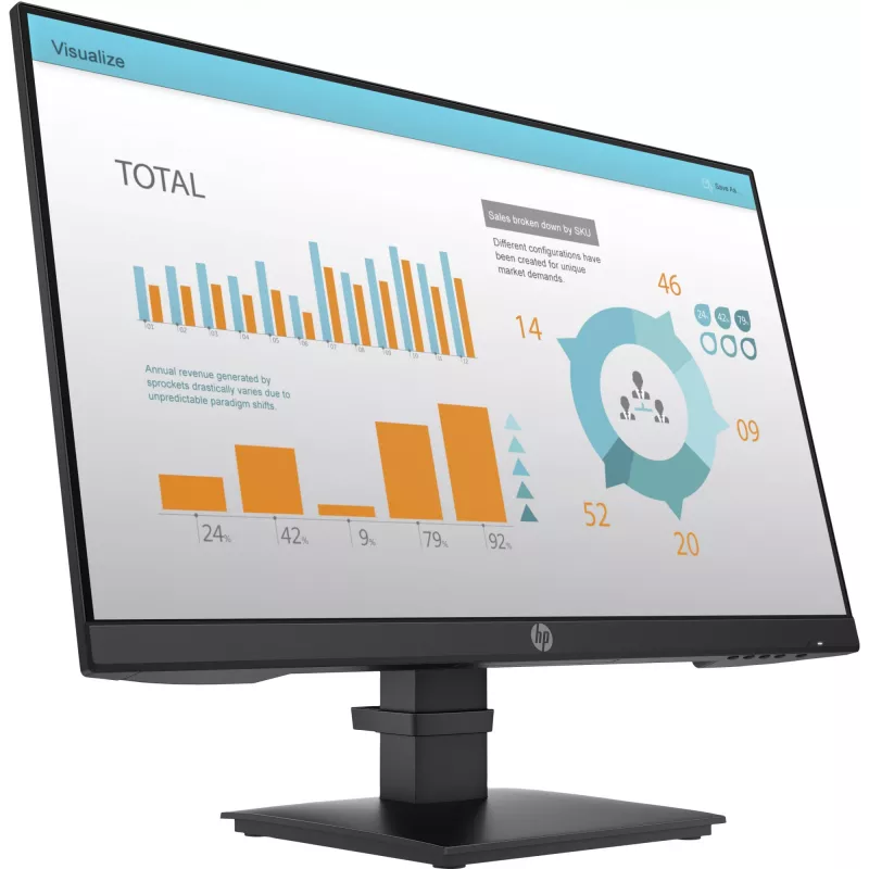 HP P-Series P24 G4 datoru monitors 60,5 cm (23,8 collu) 1920 x 1080 pikseļi Full HD