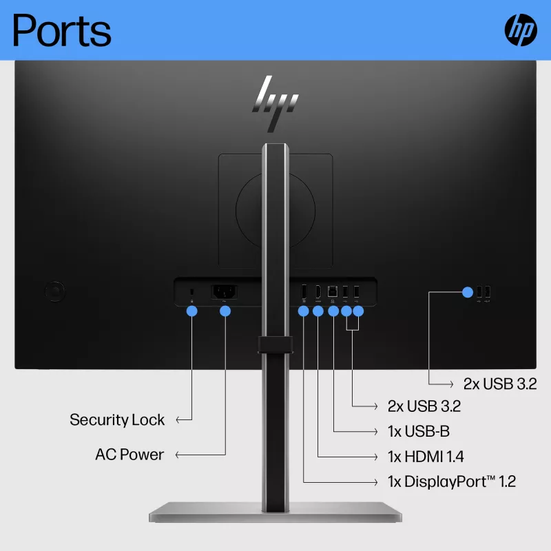 Monitor HP E27 G5 27 collas Full HD LCD 1920 x 1080