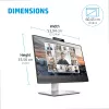 HP E24m G4 datora monitors 60,5 cm (23,8 collas) 1920 x 1080 pikseļi Full HD Melns, Sudraba