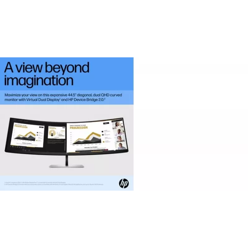 Monitor HP E45c G5 45 collu izliekts displejs LCD DQHD izšķirtspēja