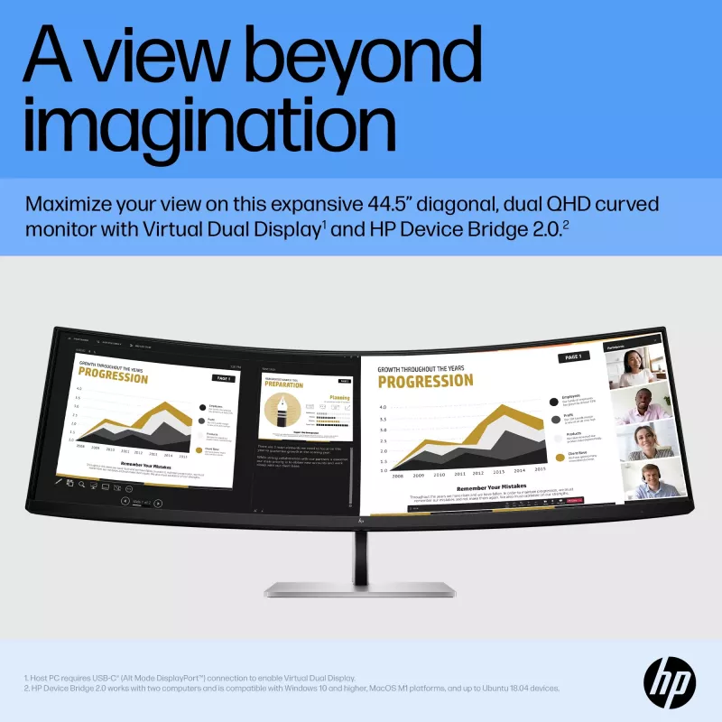 Monitors HP E45c G5 44,5 collas izliekts Dual QHD 5120 x 1440
