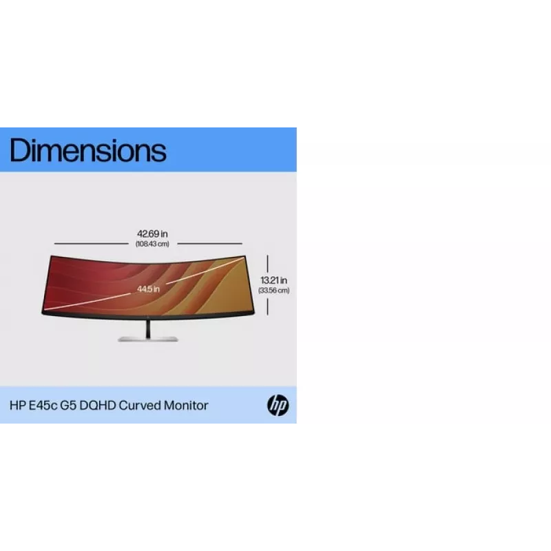 Monitors HP E45c G5 44,5 collas izliekts Dual QHD 5120 x 1440
