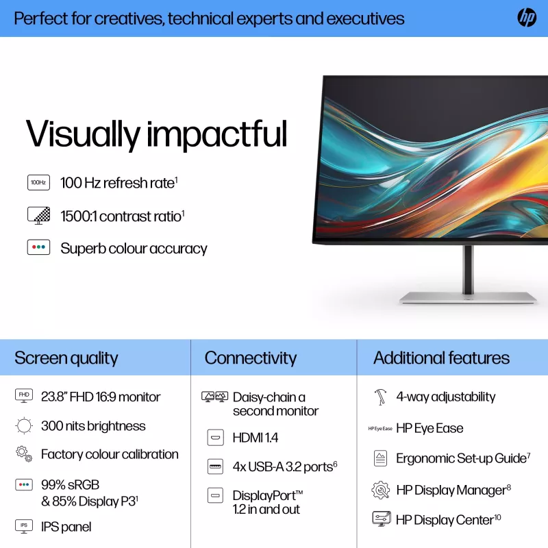 Monitor HP Series 7 Pro 23.8 collu FHD Displejs 1920 x 1080