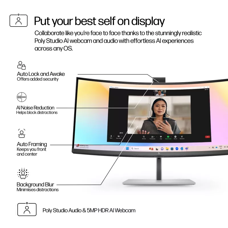 Monitor HP Series 7 Pro 34 collu WQHD konferenču monitors IPS LCD 3440 x 1440