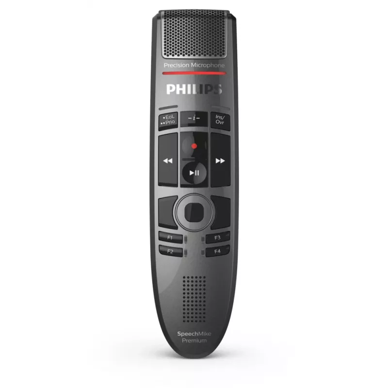 Mikrofons Philips SpeechMike Premium Touch melns vienvirziena USB vadu -37 dB