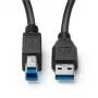 Microconnect MC-ITH-USB3AB-005 USB kabelis USB 3.2 Gen 1 (3.1 Gen 1) 5 m USB A USB B Melns