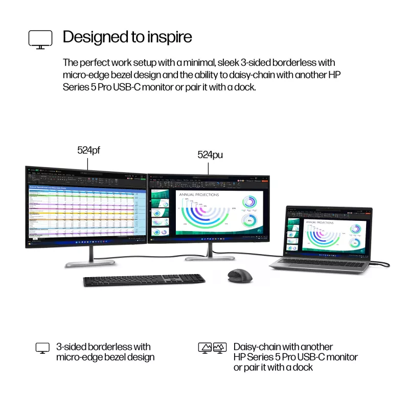 HP Series 5 Pro 23,8 collu FHD monitors bez statīva - 524pf