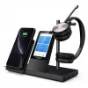 DECT bezvadu austiņas Yealink WH66 — Dual Teams, Bluetooth, supraaural, galvas stīpa, 20–20000 Hz, 127 g, melna