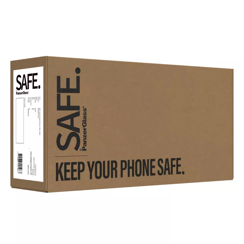 PanzerGlass SAFE. by ® TPU vāciņš iPhone 12 Mini | Melns | Vairumā