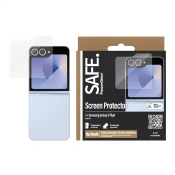 PanzerGlass SAFE. by ® ekrāna aizsargs Samsung Galaxy Z Flip6 | Classic Fit