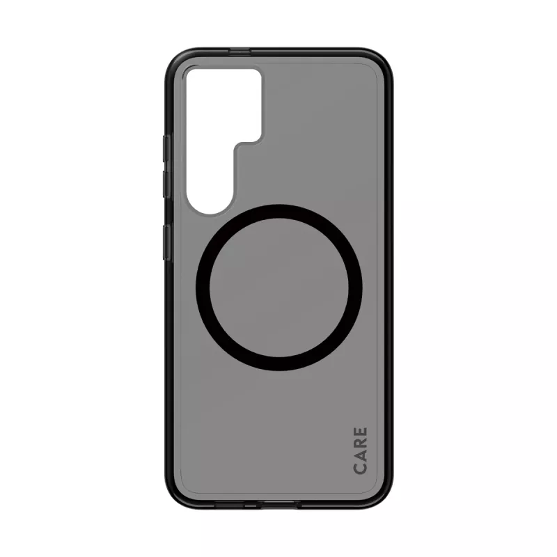 PanzerGlass CARE™ by ® Urban Combat Case Smokey w. Melns Qi Saderīga Samsung Galaxy S24