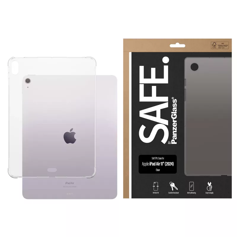 PanzerGlass SAFE. by ® TPU Case Transparent iPad Air 11'' (2024)