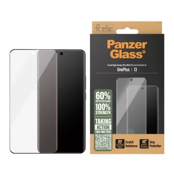 PanzerGlass Ekrāna aizsargs OnePlus 13 Ultra-Wide Fit Skrāpējumizturīgs Triecienizturīgs