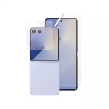 PanzerGlass Protective Set FlipFoldFlex 2-in-1 Classic Fit stikls + īpaši plata TPU plēve Samsung