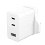 PanzerGlass empower™ by ® Turbo 70W Multiple Charger incl. 2 x USB-C + USB-A | UK Plug | Silver balta