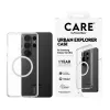 Tālruņa maciņš PanzerGlass CARE™ by Urban Explorer — Caurspīdīgs vāciņš ar balta Qi Samsung Galaxy S26 Ultra