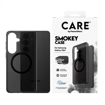 PanzerGlass CARE™ by ® Urban Explorer Case Smokey w. Melns Qi Samsung Galaxy S26+