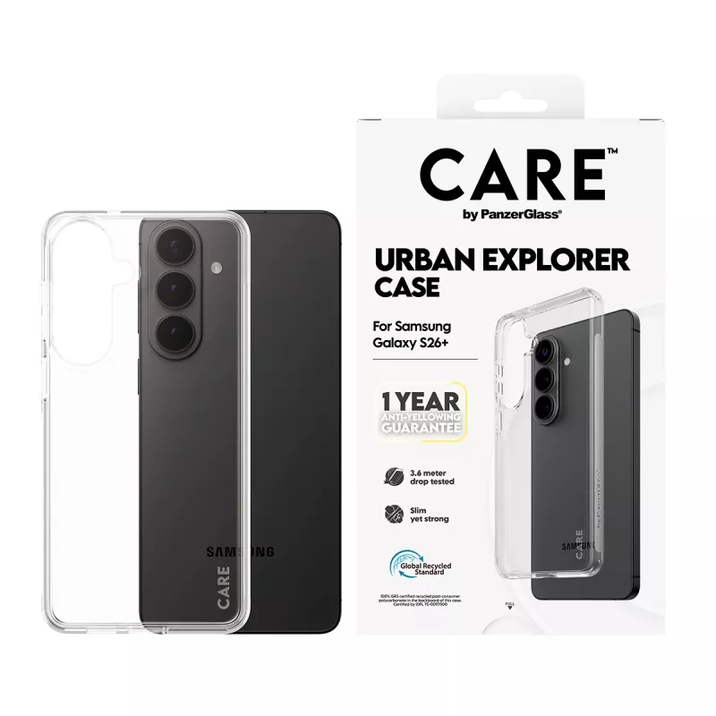 PanzerGlass CARE™ by ® Urban Explorer vāciņš Transparent Samsung Galaxy S26+