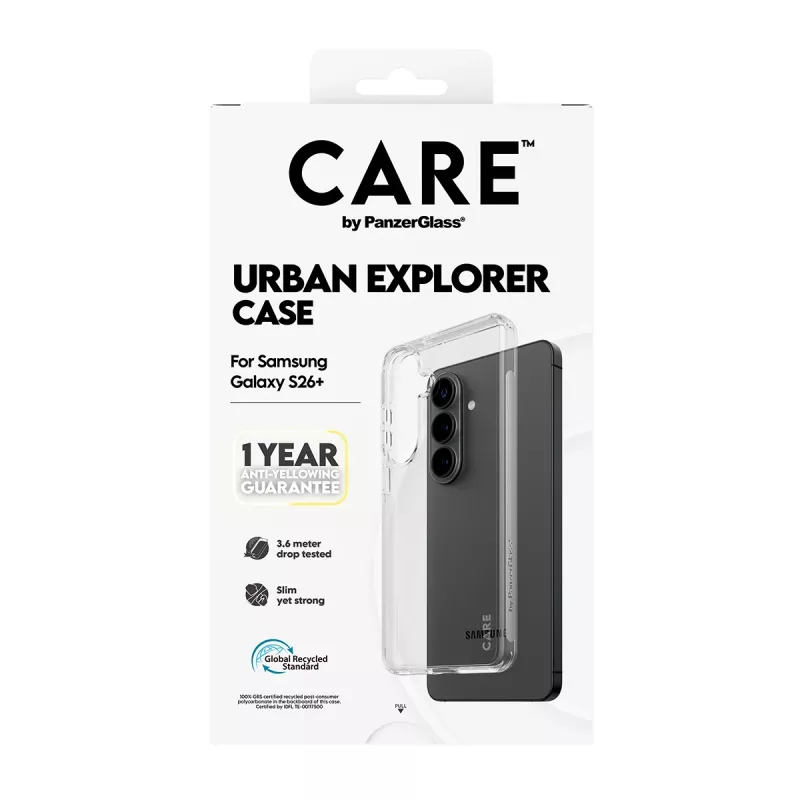 PanzerGlass CARE™ by ® Urban Explorer vāciņš Transparent Samsung Galaxy S26+