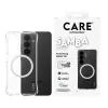 Aizsargājošs tālruņa maciņš PanzerGlass CARE Samba Transparent ar balta Qi Samsung Galaxy S26