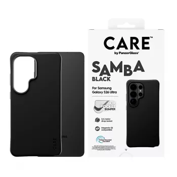 PanzerGlass CARE™ by ® Samba maciņš melns ar Qi Samsung Galaxy S26 Ultra