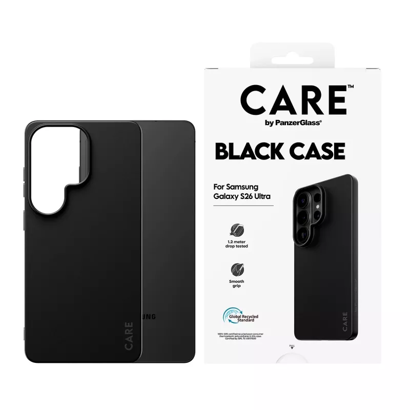 TPU vāciņš PanzerGlass CARE™ Samsung Galaxy S26 Ultra — melns