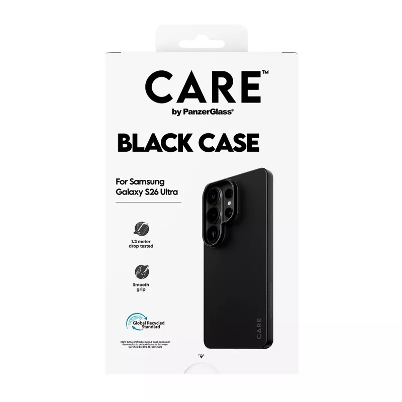 TPU vāciņš PanzerGlass CARE™ Samsung Galaxy S26 Ultra — melns