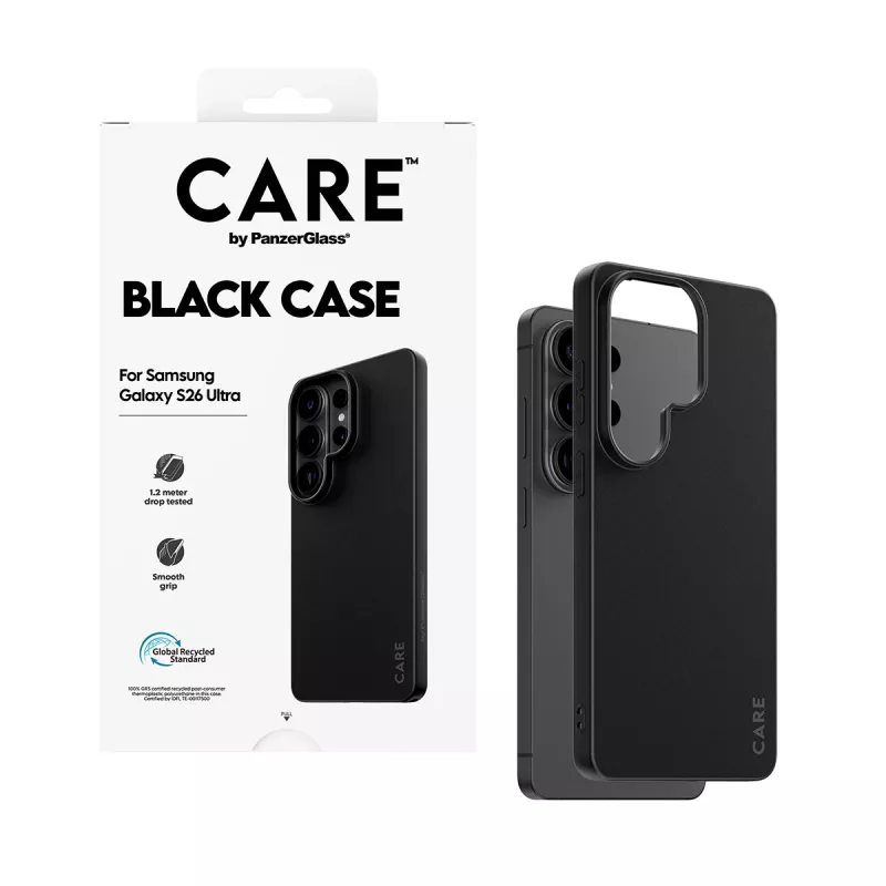 TPU vāciņš PanzerGlass CARE™ Samsung Galaxy S26 Ultra — melns