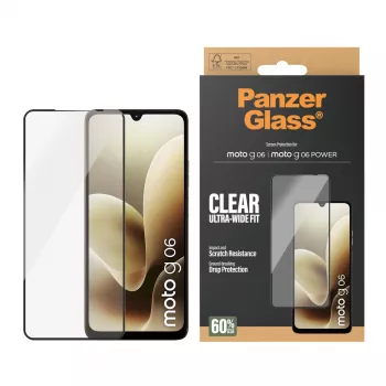 PanzerGlass ® Ekrāna aizsargs Motorola Moto G06 | Moto G06 POWER | Ultra-Wide Fit