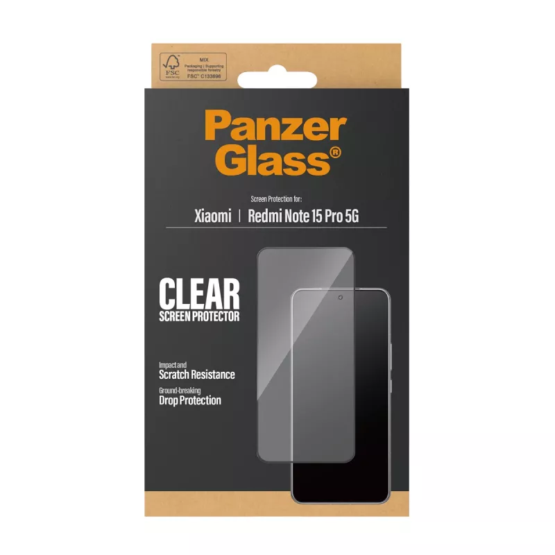 PanzerGlass ® Ekrāna aizsargs Xiaomi Redmi Note 15 Pro 5G | Īpaši plats