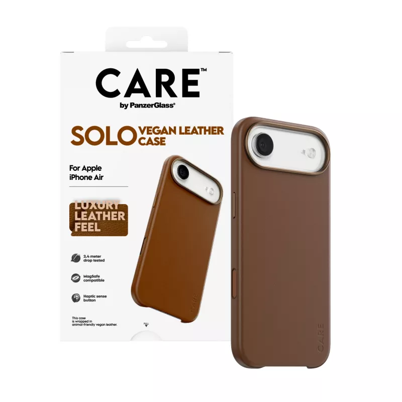 Phone case PanzerGlass CARE Solo vāciņš priekš Apple iPhone Air, brown, cover