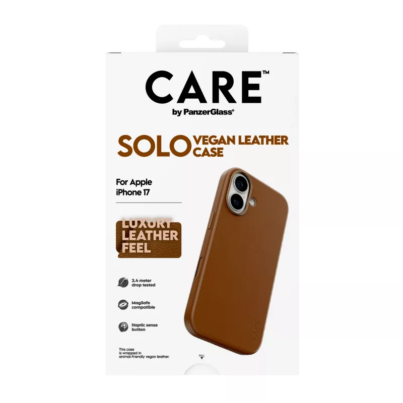 Aizsardzības vāciņa korpuss PanzerGlass CARE Solo iPhone 17, Brūns