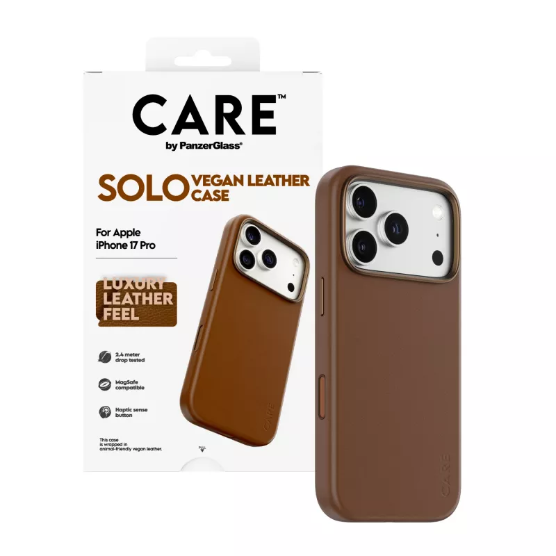 Telefona maciņš PanzerGlass CARE Solo Case Brown Apple iPhone 17 Pro