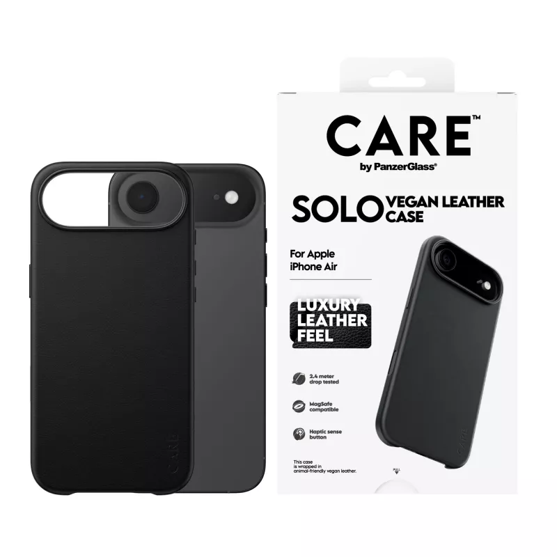 Aizsargapvalks PanzerGlass CARE Solo Apple iPhone Air, melns