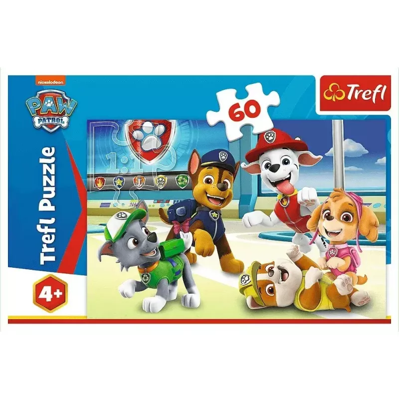 Puzle TREFL Paw Patrol — 60 gab., bērnu puzle, kartona gabaliņi