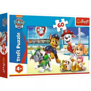Puzle TREFL Paw Patrol — 60 gab., bērnu puzle, kartona gabaliņi