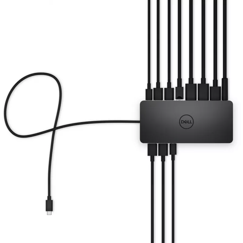 DELL Universal Dock - UD22, Dokošanas stacija, USB 3.2 Gen 2 (3.1 Gen 2) Type-C, 96 W, 10,100,1000 Mbit/s, Melna, 5120 x 2880 pikseļi