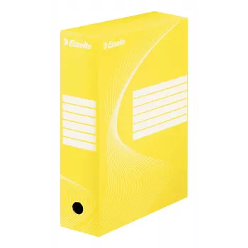 Esselte arhivēšanas kaste Vivida FSC® BOXY 100 mm, dzeltena, A4, ainava/portrets, 100 mm, 352 mm, 250 mm