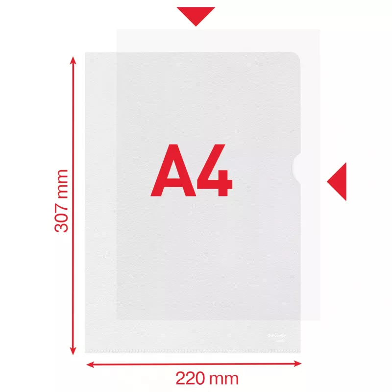 Esselte Essential mape A4, 30% pirmslietošanas pārstrādāta plastmasa