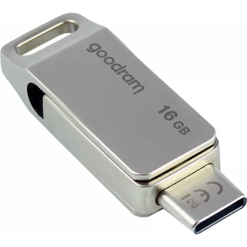 Goodram ODA3 USB zibatmiņa 16 GB USB Type-A / USB Type-C 3.2 Gen 1 (3.1 Gen 1) Sudraba