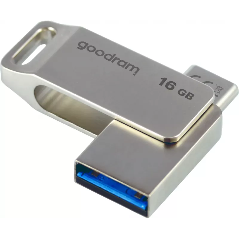 Goodram ODA3 USB zibatmiņa 16 GB USB Type-A / USB Type-C 3.2 Gen 1 (3.1 Gen 1) Sudraba