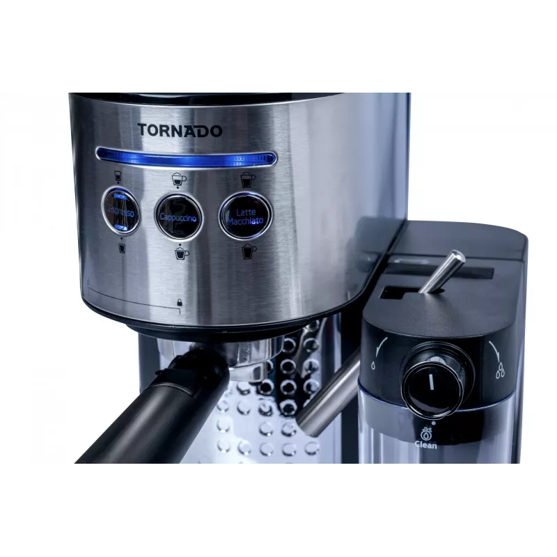 TORNADO TCM-14125 | Kompakta kafijas automāts, saderīgs ar portafiltru un ESE kapsulām
