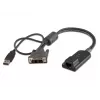 Vertiv Avocent MPUIQ-VMCDV KVM saskarnes adapteris DVI, USB 2.0 melns