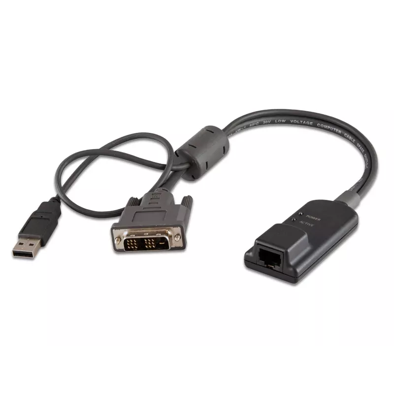 Vertiv Avocent MPUIQ-VMCDV KVM saskarnes adapteris DVI, USB 2.0 melns