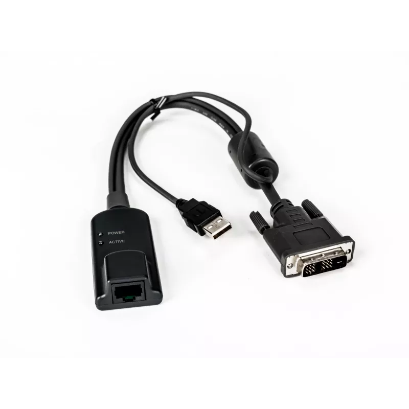 Vertiv Avocent MPUIQ-VMCDV KVM saskarnes adapteris DVI, USB 2.0 melns